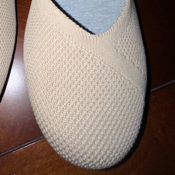 CLARKS TAN KNIT BALLET FLAT  8W. CLOUDSTEPPER - Picture 10 of 11